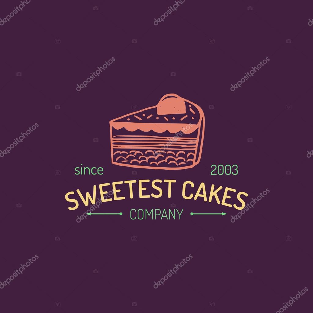 Vector vintage bakery logo. Retro logotype sweet bakery. Hipster pastry logo. Bakery sign