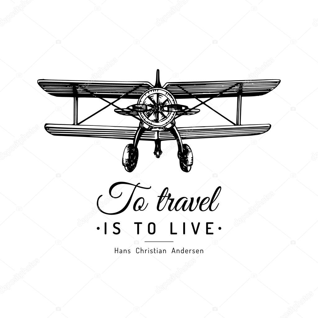 vintage airplane logo