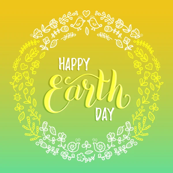 Happy Earth Day — Stock Vector