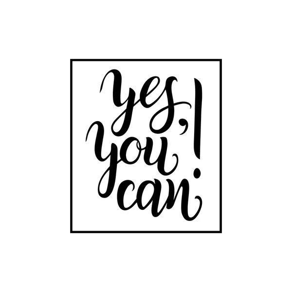 Yes, You can! — Stock Vector