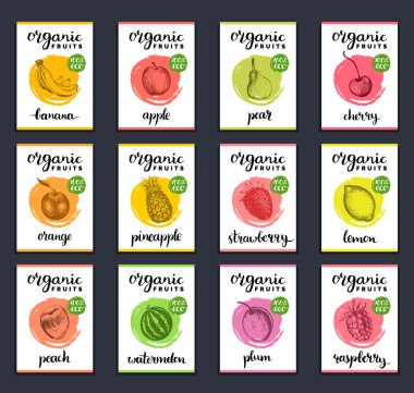 Meyve ve çilek. Eco organik gıda.