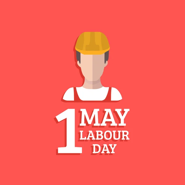 Feliz Día del Trabajo - 1 de mayo — Vector de stock