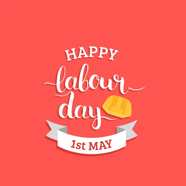 Feliz Día del Trabajo - 1 de mayo — Vector de stock