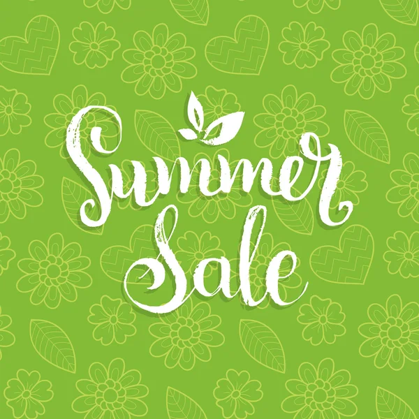 Yaz Satılık kartı. 