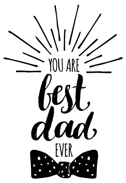 Du bist der beste Papa aller Zeiten — Stockvektor