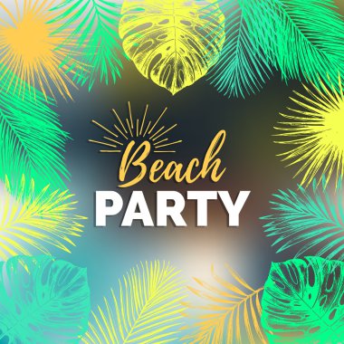 Plaj partisi posteri. 