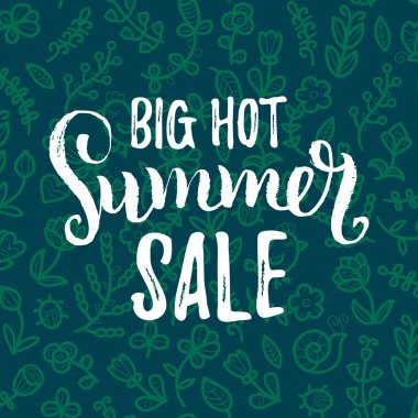 Yaz Satılık kartı, afiş