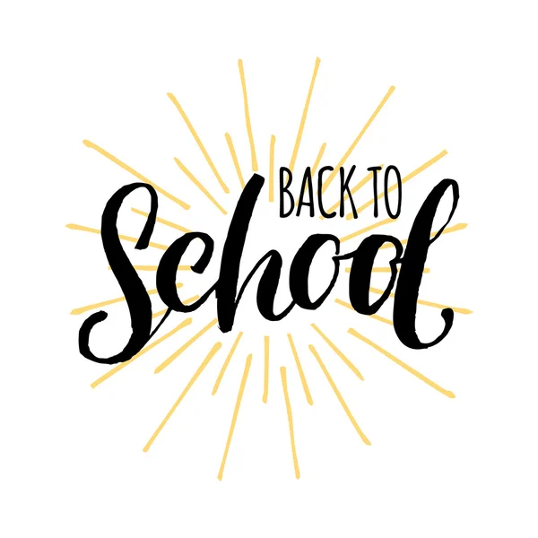 Vintage Back to school sign — Stock Vector