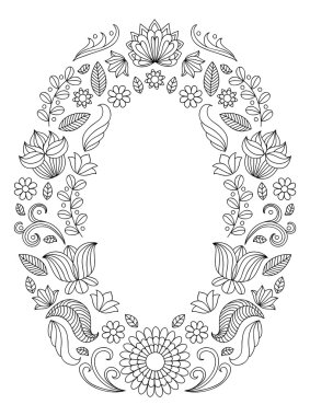 Siyah ve beyaz düğün davetiyesi çerçeve