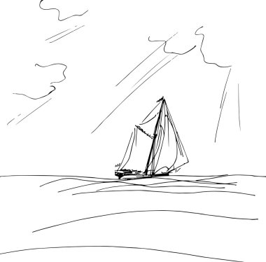 yelkenli gemi okyanus