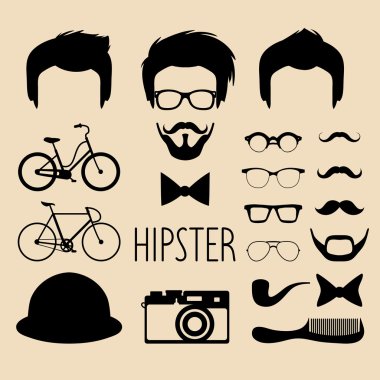 Farklı erkekler hipster saç kesimi