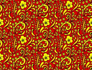 Traditional Russian seamless pattern clipart