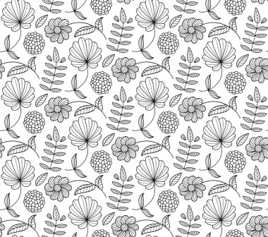 yaz çiçek seamless modeli