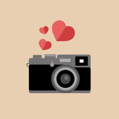 Vintage kamera simgesi