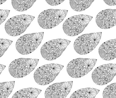 Siyah ve beyaz desensiz desen