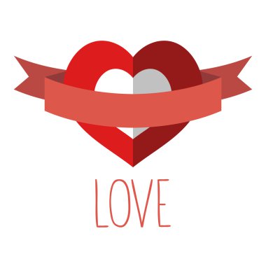 Kalpli sevgililer günü kartı