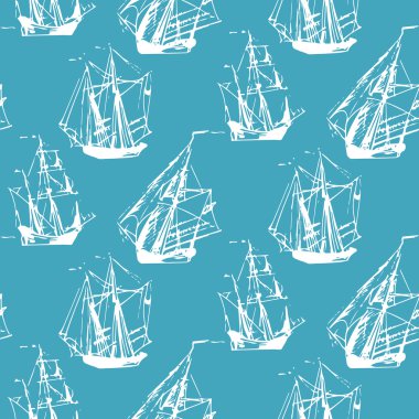 gemi yelken seamless modeli