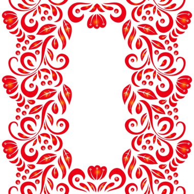 Khokhloma tarzı seamless modeli