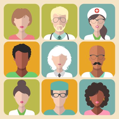 farklı sağlık Kliniği şeyler kümesi