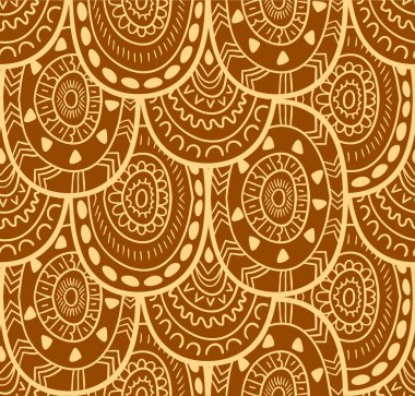 Etnik Tekstil dekoratif yerli desen