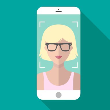 selfie cep telefonu gösterimi