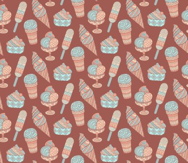 Dondurma pürüzsüz desen