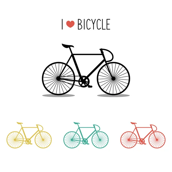 Stedelijke hipster fiets — Stockvector