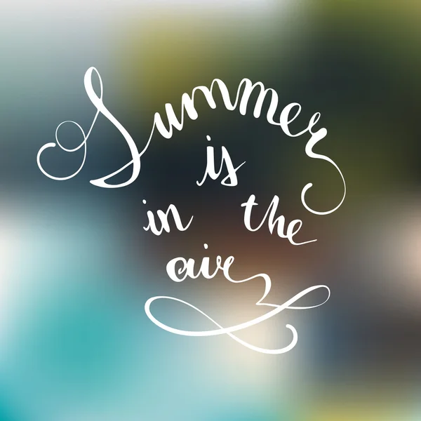 Affiche Summer is in the air — Image vectorielle