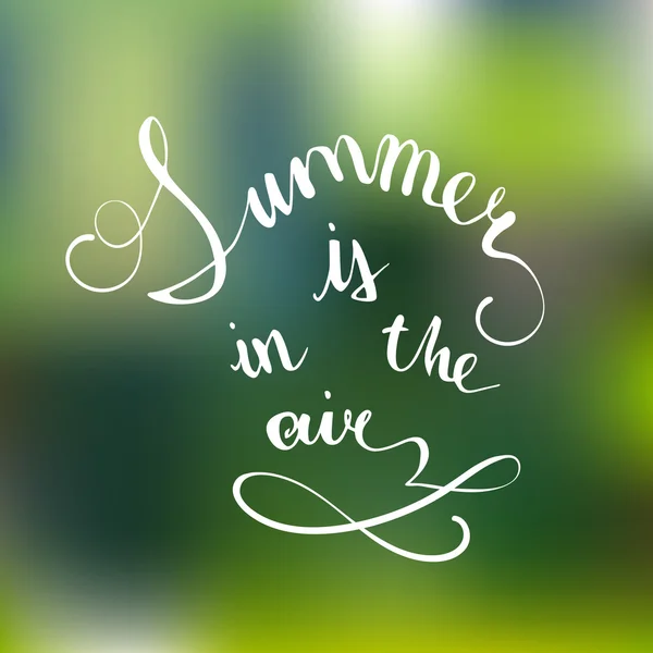 Affiche Summer is in the air — Image vectorielle