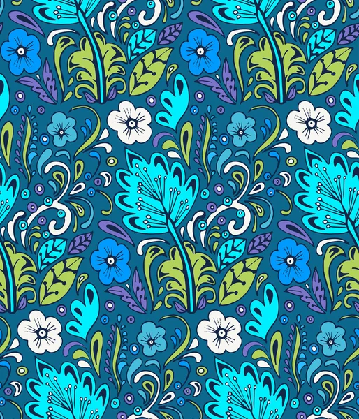 Floral seamless pattern background — Stock Vector