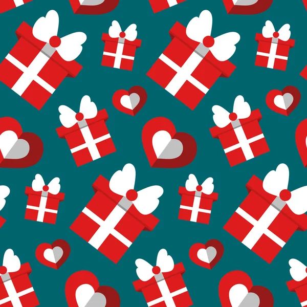 Seamless holiday pattern — Stock Vector