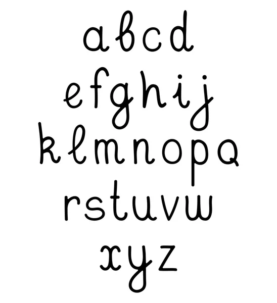 Alfabeto scritto a mano — Vettoriale Stock