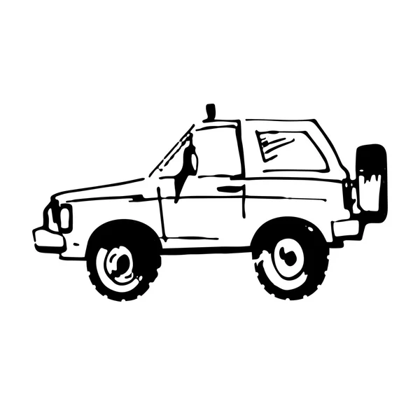 Illustration de la voiture SUV — Image vectorielle