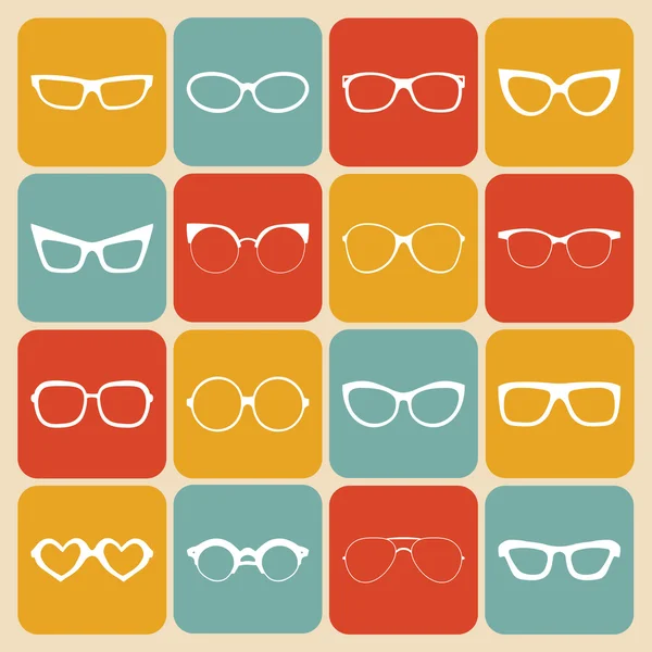 Набір іконок різних форм сонцезахисні окуляри — стоковий вектор
