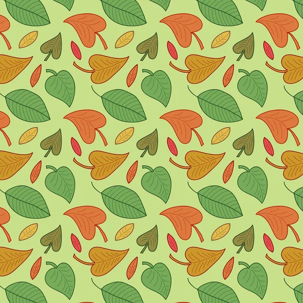 Leaves seamless pattern — Stock Vector