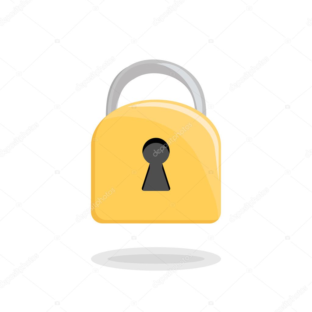 icon of a beautiful lock