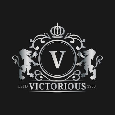 Monogram logo şablonu.