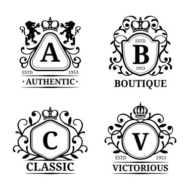 Monogram logo Şablonlar.