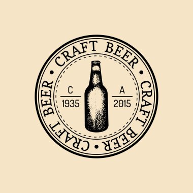vintage brewery beer logo. clipart