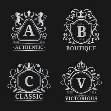 Monogram logo Şablonlar.