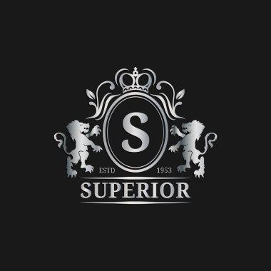Monogram logo şablonu.