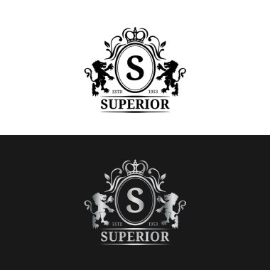Monogram logo şablonu.