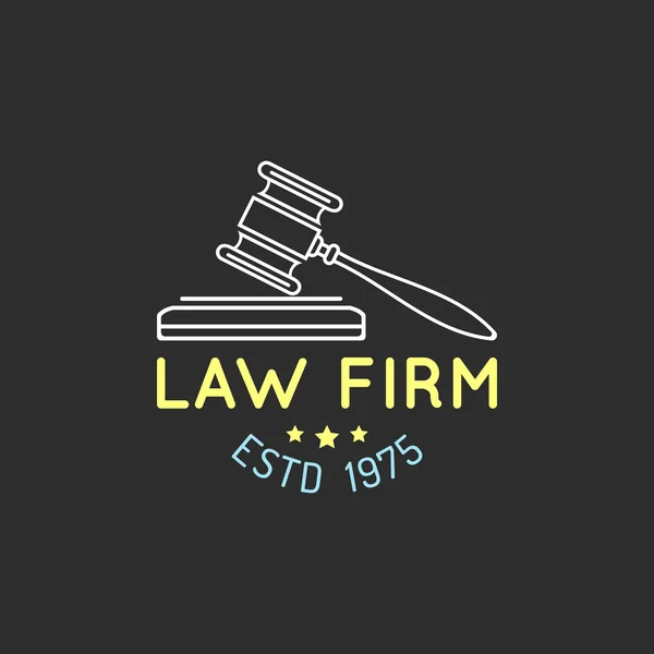 Law firm labels — Stock Vector