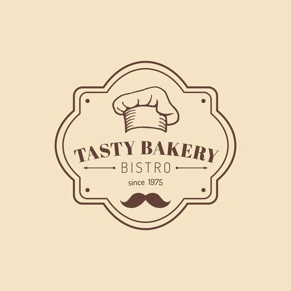 Vintage Bäckerei Logo. — Stockvektor