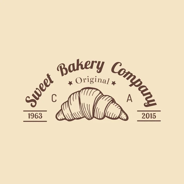 Vintage pékség logó. — Stock Vector
