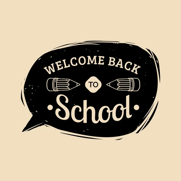 Vintage back to school logo children Royalty Free Vector