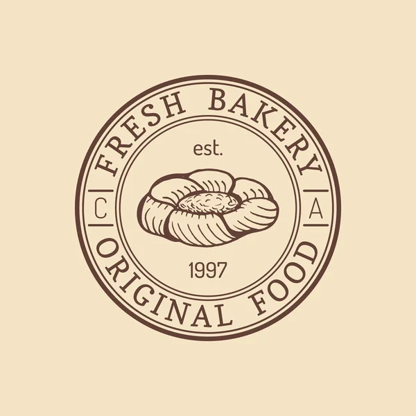 Vintage bakkerij logo. — Stockvector