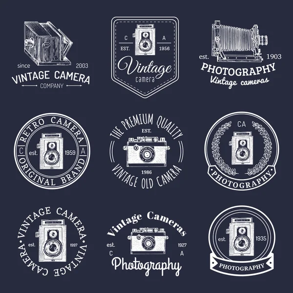 Conjunto de elementos de fotografía Vintage . — Vector de stock