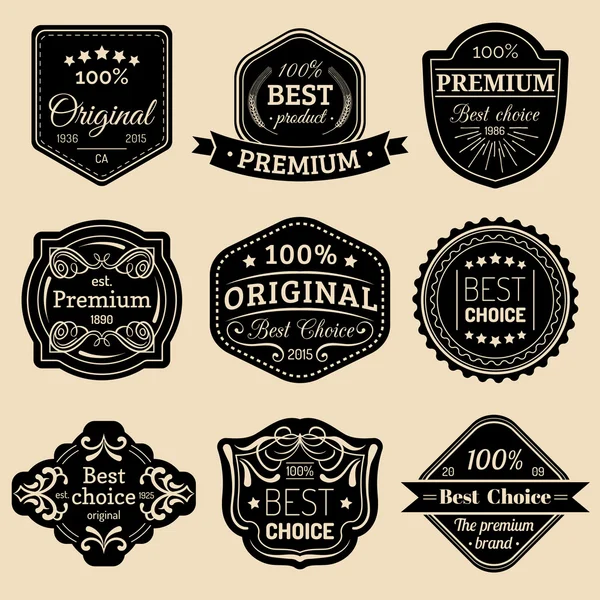 Premium logo set. — Stock Vector