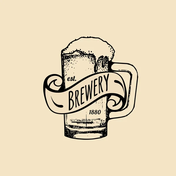 Brauerei-Logo. — Stockvektor